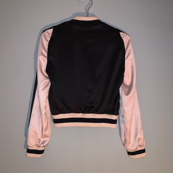 Maje — Balsa Bird Pink & Black Sport Bomber - Picture 3 of 5
